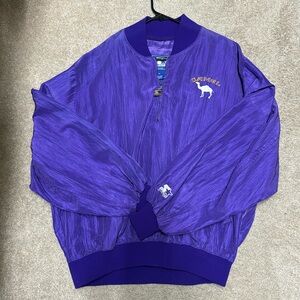 Vintage camel nylon pullover zip